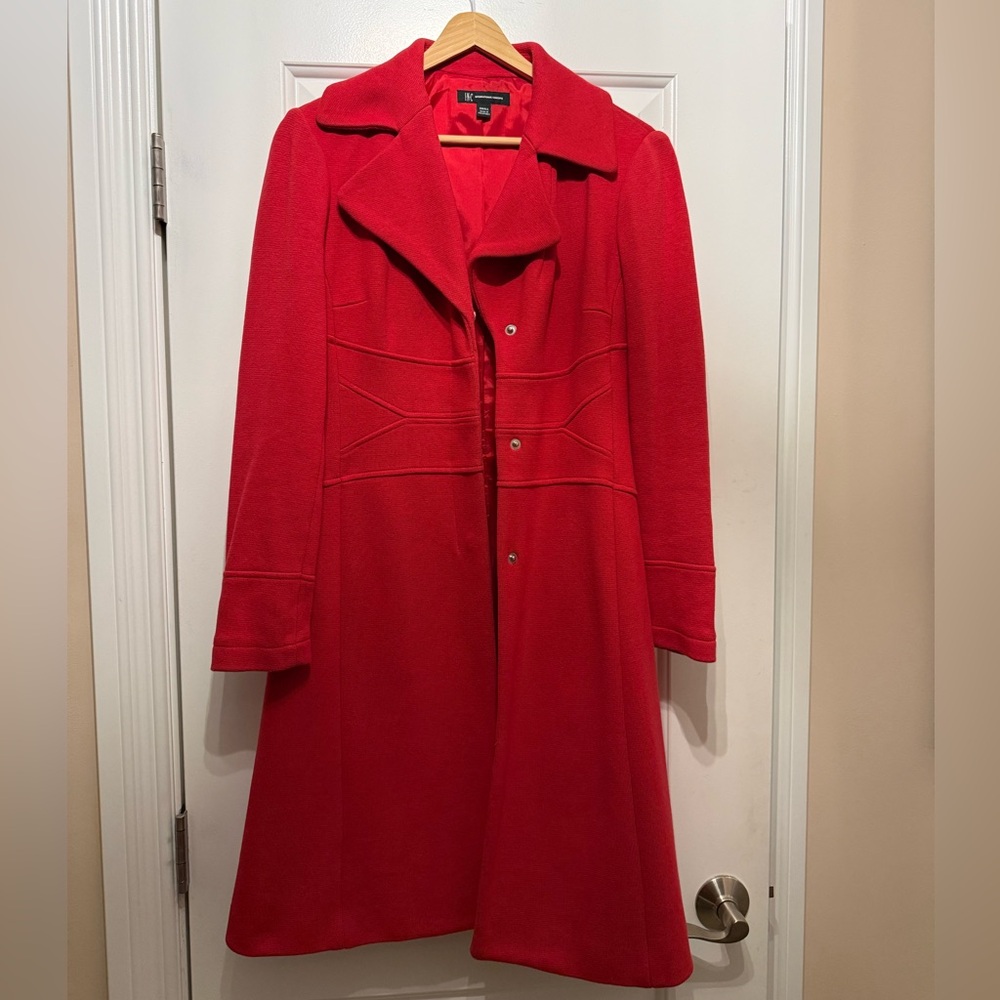 INC International Concepts Vibrant Red Coat